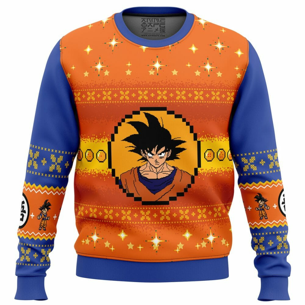 Dragon Ball Z Goku Manga Anime Ugly Sweater