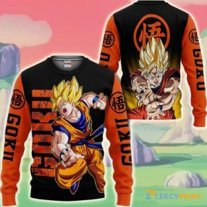 Goku Super Saiyan Ugly Christmas Sweater Dragon Ball 1