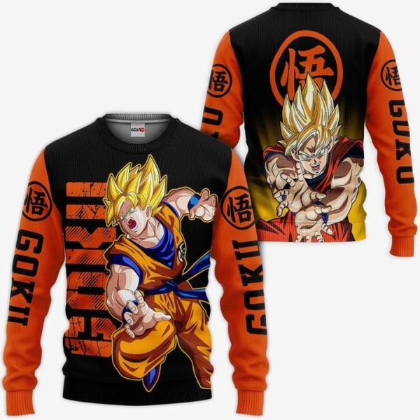 Goku Super Saiyan Ugly Christmas Sweater Dragon Ball