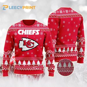 Kansas City Chiefs Gift For Fan Red Ugly Sweater Christmas
