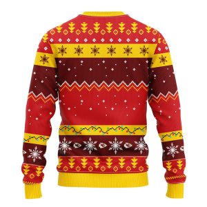 Kansas City Chiefs HoHoHo Mickey NFL Christmas Ugly Sweater 3