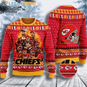 Kansas City Chiefs Legends Team Ugly Wool Sweater – KC Chiefs Ugly Christmas Sweater