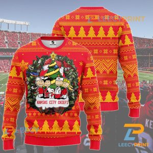 Kansas City Chiefs Snoopy The Peanuts Friends Ugly Sweater – Chiefs Christmas Sweater