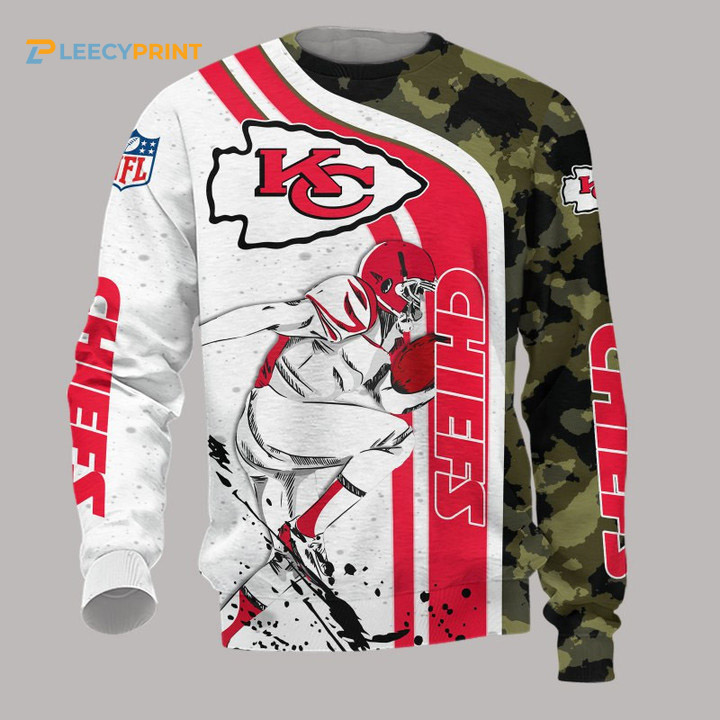 Kansas City Chiefs White Red Camo Gift For Fan Ugly Wool Sweater Christmas