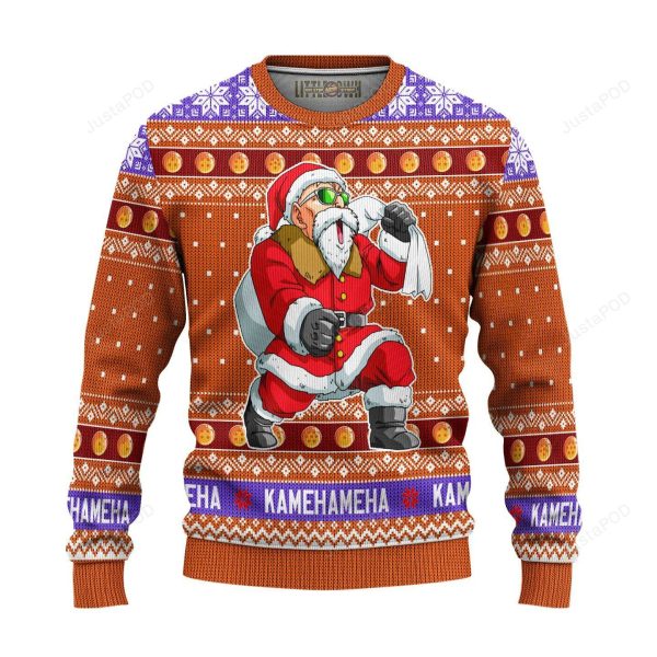 Master Roshi Dragon Ball Z Ugly Sweater – Dragonball Z Christmas Sweater
