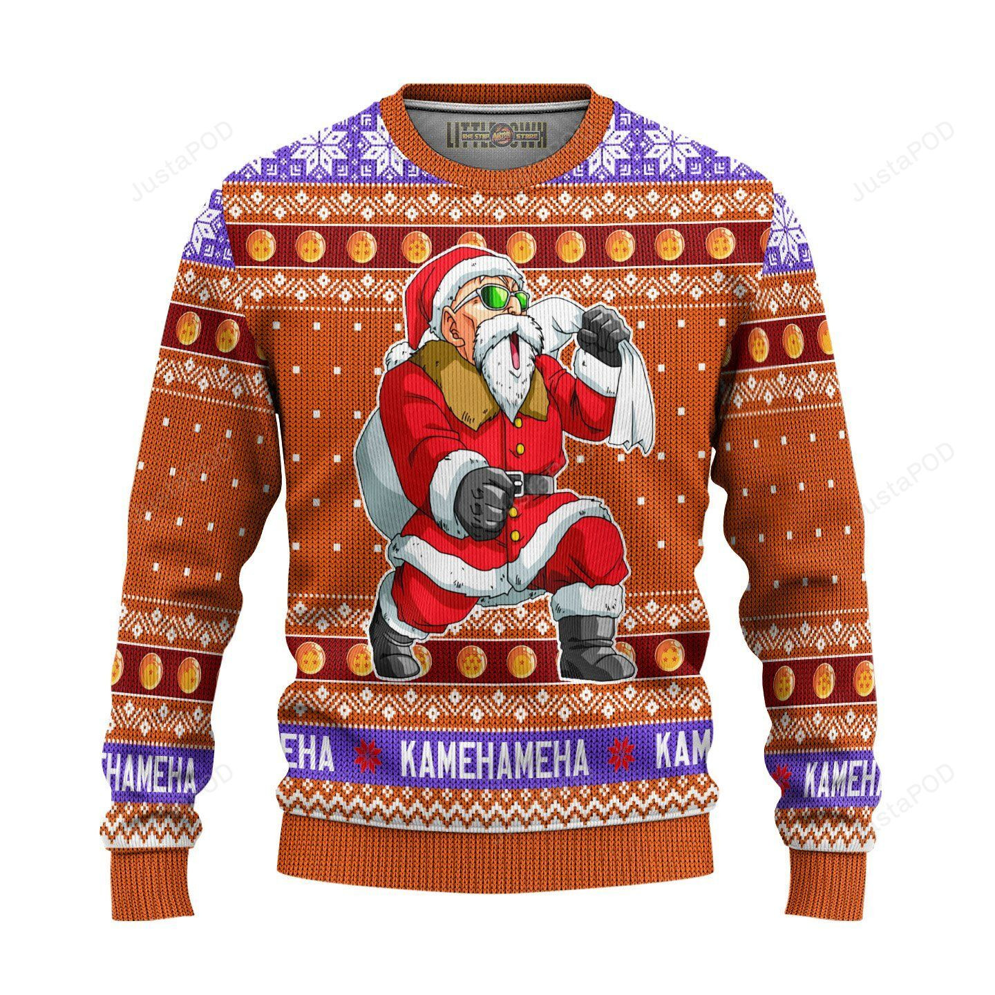 Master Roshi Dragon Ball Z Ugly Sweater - Dragonball Z Christmas Sweater