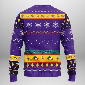 Minnesota Vikings Grinch Hand Stolen NFL Christmas Ugly Sweater 2