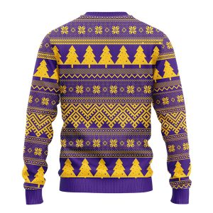 Minnesota Vikings Wreath Christmas Pattern Ugly Sweater 3