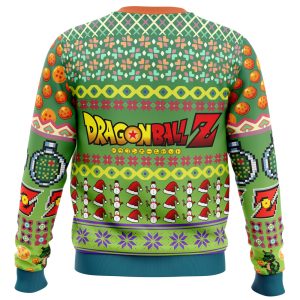 Shenron Dragon Ball Z One Wish Green Ugly Christmas Sweater 2