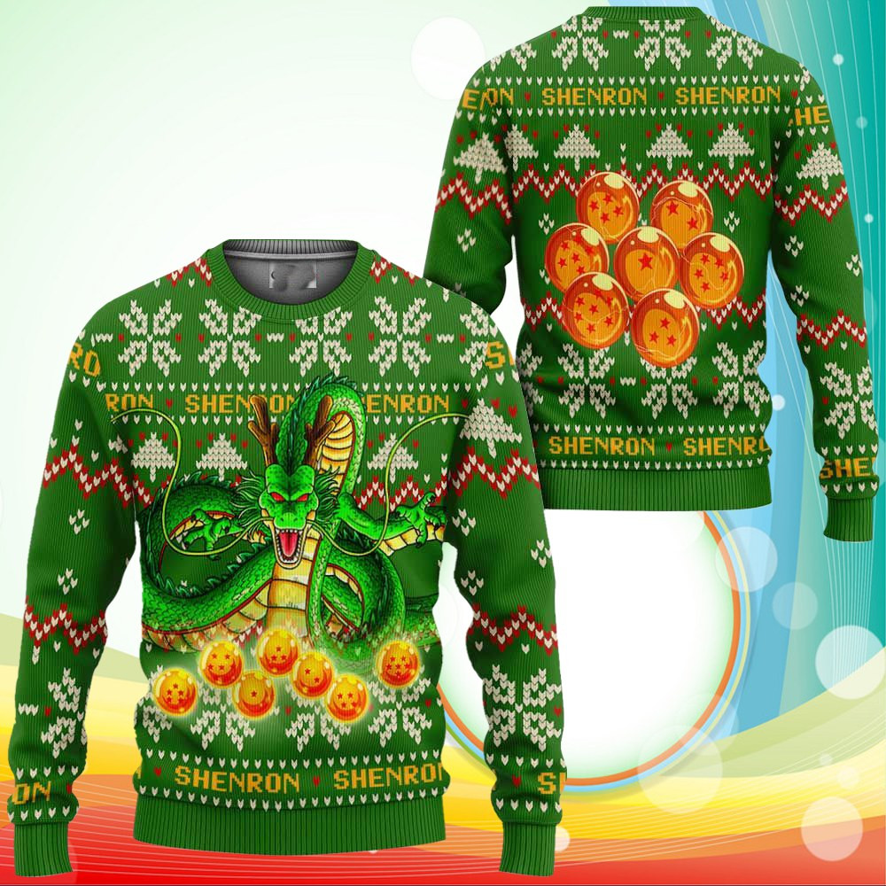 Shenron Dragon Ball Z Ugly Sweater - DBZ Christmas Sweater