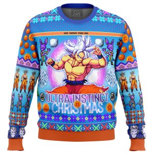 Ultra Instinct Goku Dragon Ball Super Game Ugly Christmas Sweater 1