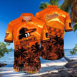 Orioles Palm Forest Button Down MLB Hawaiian Shirt 2