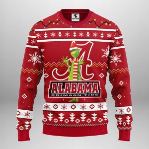 Alabama Crimson Tide Funny Grinch Ugly Christmas Sweater