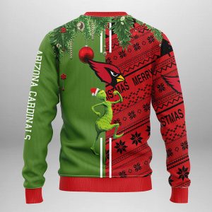 Arizona Cardinals Grinch NFL Ugly Christmas Sweater 2
