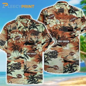 Harley Davidson Summer Hawaiian Shirt – Harley Davidson Vintage Hawaii