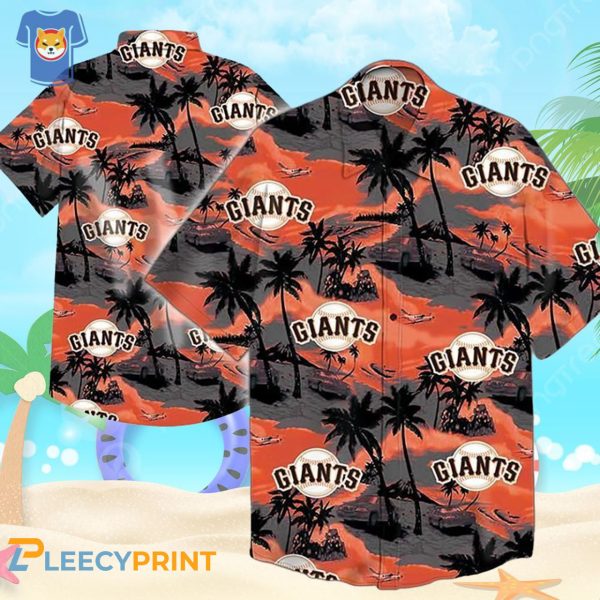 San Francisco Giants MLB Island Coconut Plam TreeHawaiian Shirt