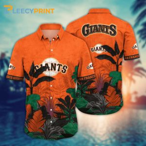 San Francisco Giants Tan Lines The World Tropical Leaves MLB Hawaiian Shirt