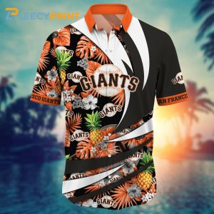 San Francisco Giants MLB Floral Inflated Sports Hawaiian Shirt