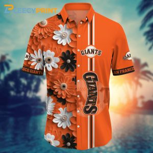 San Francisco Giants Shirt Warmth Floral  MLB Hawaiian