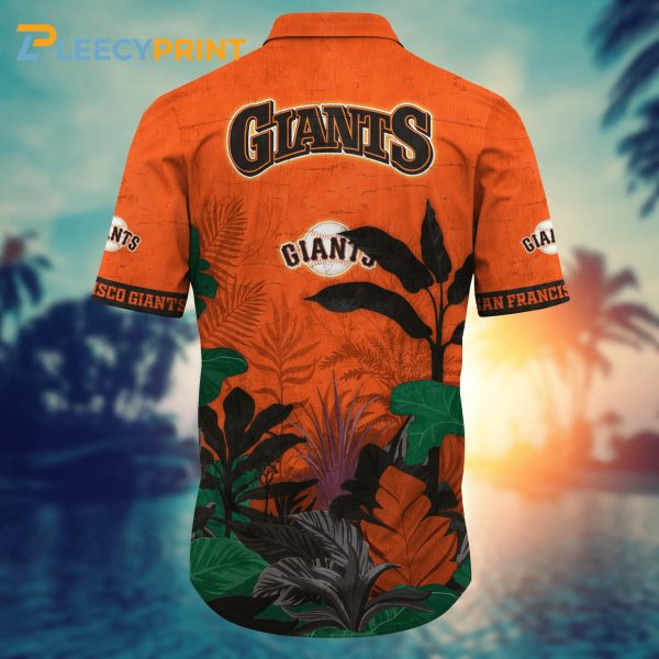 San Francisco Giants MLB Tropical Fruits Warm Breezes Aloha Shirt