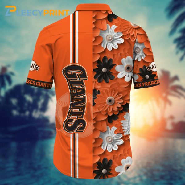 San Francisco Giants Shirt Warmth Floral  MLB Hawaiian