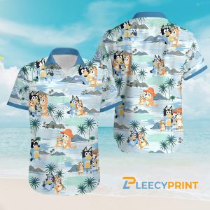 Bluey Summer Family Hawaiian Shirt, Gift For Friend