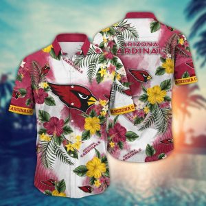 NFL Arizona Cardinals Hawaii Shirt Flower Trendy Floral Tops