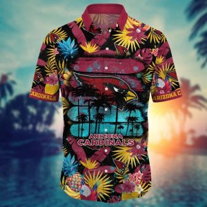 NFL Arizona Cardinals Hawaiian Shirt Colorful Tropical Fruit Gift For Cool Dad 2